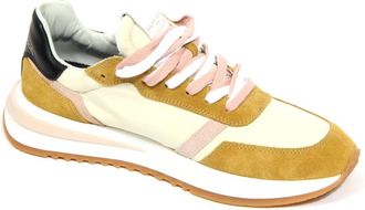 Philippe Model Tropez 2.1 LW Sneakers Mondial Yellow - Dames - Sneakers - Veelkleurig - 36 EU - Leer - Schoenen