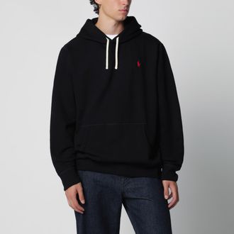Polo Ralph Lauren Felpa con cappuccio nera in cotone