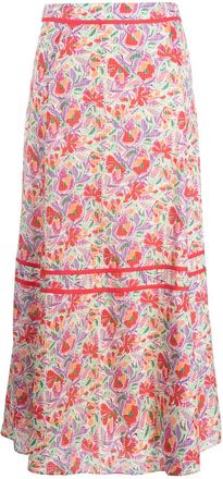 BA&SH Aliya graphic-print skirt - women - Cotton - 2 - Neutrals