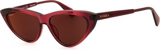 Max & Co. MO0024 66G Shiny Red/Brown Mirror