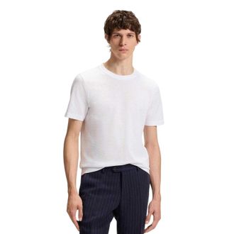 HUGO BOSS Heren Bubble Normaal T-Shirt (Wit)
