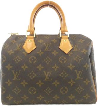 Louis Vuitton Marron Coated Canvas Boston Bag (Pre-Owned)