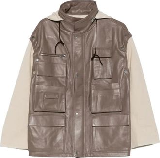 Niccol&ograve; Pasqualetti Jo 65 Brota Jacket - Dames - Leren en Su&egrave;de Jassen - Veelkleurig - S - Leer - Jassen