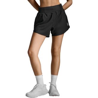 2XU Aero Hi-Rise 4 Inch Shorts in Black/silver Reflective at Nordstrom, Size X-Large