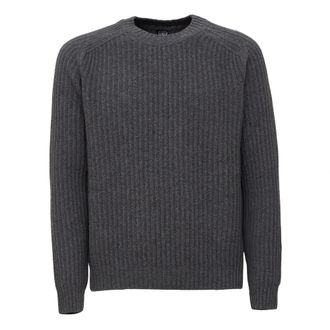 Fedeli Prenda de punto de cuello redondo - Knitwear - Hombre - Gris - 2XL