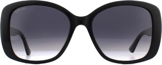 Gucci zonnebril GG0762S 001 Zwart grijze gradi&euml;nt