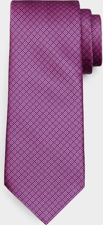 Stefano Ricci Men & apos;s Dotted Floral Silk Tie