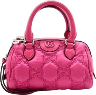 Gucci Pre-owned Mini Bags, female, Pink, Size: ONE SIZE Pre-owned Mini Shoulder Bag