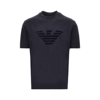 Emporio Armani Lyocell and cotton blend T-shirt with logo Man XL