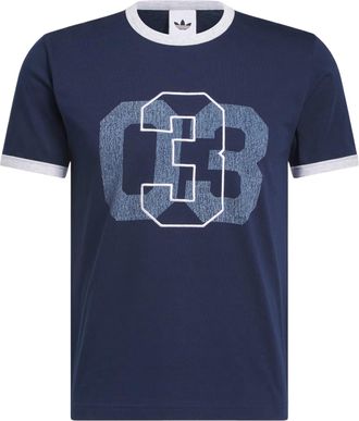 adidas Trefoil Ringer T-Shirt Asia Sizing Night Indigo KT7867