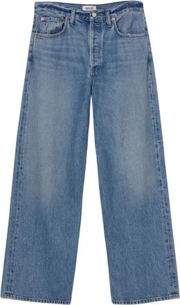 A Gold E Laaghangende Baggy Jeans in Libertine - Dames - Regular Fit Jeans - Blauw - W28 - Katoen - Jeans