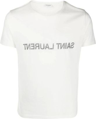 Saint Laurent T-Shirts, male, White, 3XL, T-shirt Saint Laurent