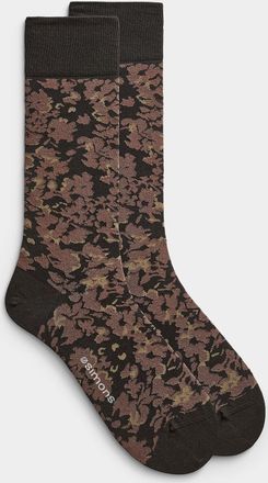 Le 31 Mens Abstract flower dress socks