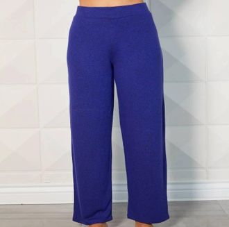 French Kyss Pull-On Wide Leg Pant In Indigo