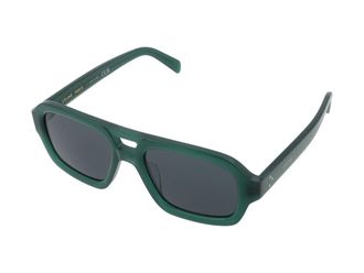 Celine CL40336U Rectangular Frame Sunglasses - Green
