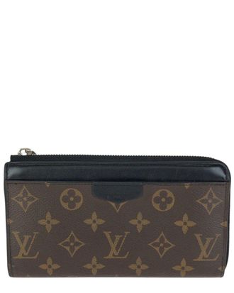 Louis Vuitton Monogram Macassar Zippy Wallet (Authentic Pre-Loved)