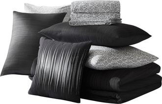Nine West Lena 8-Piece Bed In A Bag in Charcoal at Nordstrom Rack, Size Queen