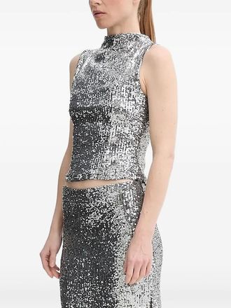 Alohas Top con paillettes - Argento