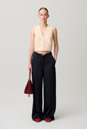Claudie Pierlot Pantalon satin droit
