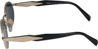 Prada Womens 0pr Metal Oval Sunglasses Silver