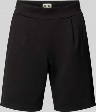 Ichi Shorts mit elastischem Bund Modell Kate in Black, Gr&ouml;&szlig;e XXL