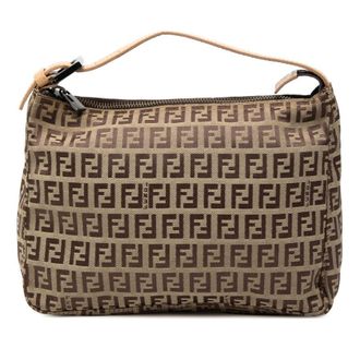 Fendi Pre-owned Fendi Zucchino Canvas Handbag Ladies LXVF5LE2QSYB01MP