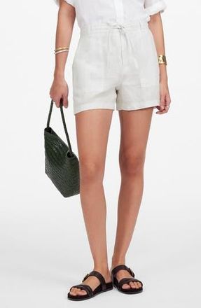 Madewell Drawstring Linen Shorts in Salt at Nordstrom Rack, Size X-Large