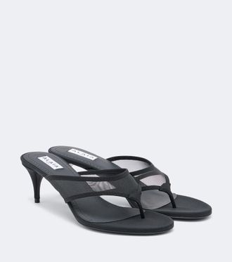 Alaia Ala&iuml;a Mesh thong sandals