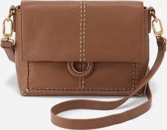 Hobo Womens Austin Flap Crossbody Bag In Timber Brown