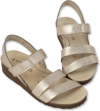 Naot Kayla Arch Pro Sandal in Radiant Gold Leather at Nordstrom, Size 10Us