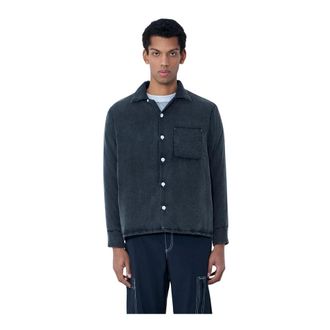 Noma t.d. NOMA t.d., Casual Shirts, male, Black, Size: 2XL Relaxed Button-Down Shirt