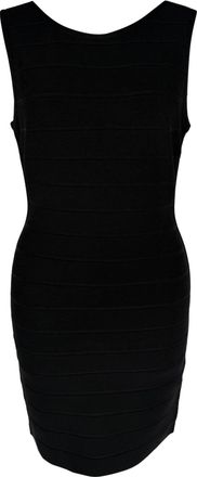H&eacute;rve L&eacute;ger Bandage Mini Dress in Black Rayon