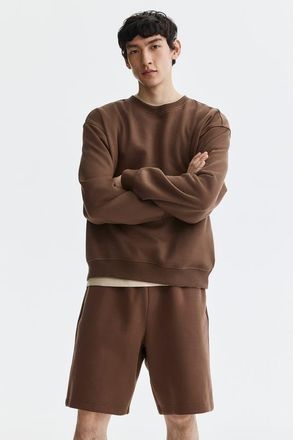 H&M Relaxed Fit Interlock Shorts in Brown at Nordstrom, Size X-Large
