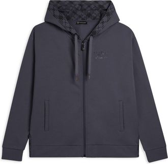 Freddy Felpa con cappuccio foderato fantasia e zip frontale