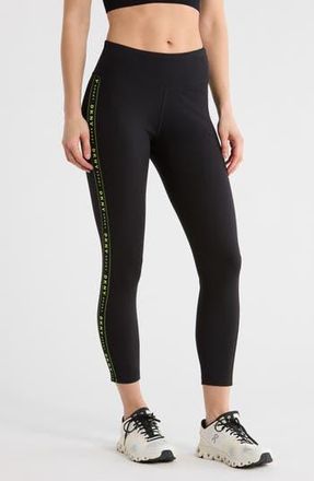 DKNY Balance Compression High Waist 7/8 Leggings in Black/Zest at Nordstrom Rack, Size X-Large
