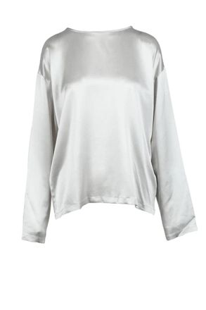 Fabiana Filippi Silk Blouse - Light Grey