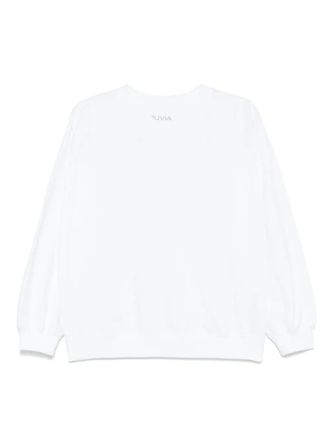 Juvia cotton-blend sweatshirt - White