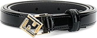 Fendi Cintura con fibbia FF - Nero