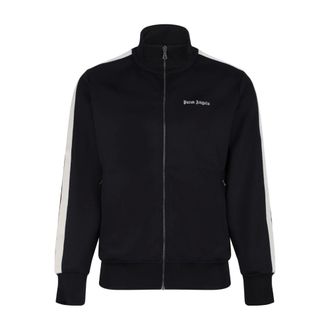 Palm Angels Zip-throughs, male, Black, Size: L Classic Logo Track Jacket
