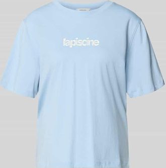 Selected Regular Fit T-Shirt aus reiner Baumwolle Modell MACY in Hellblau, Gr&ouml;&szlig;e XS