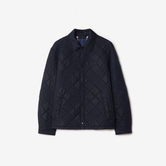 Burberry Micro Check-stitch Ramsey Jacket, Size: XXL