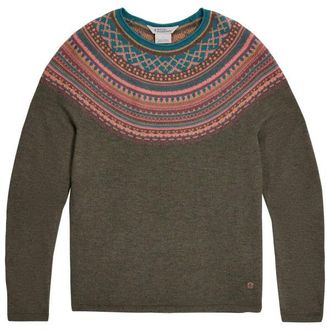 Royal Robbins Westlands Fairisle Crew Merinopullover f&uuml;r Damen | braun
