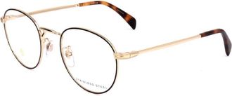 Eyewear by David Beckham Goud Zwart Blauw Spiegel Zonnebril Montuur - unisex - Brillen - Geel - 50 MM - Accessoires