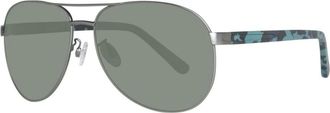 Timberland Sunglasses, male, Gray, Size: ONE SIZE White Resin Frame Sunglasses with Dial