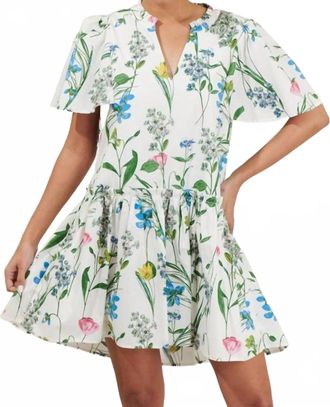 Sugarlips Garden Party Floral Dress In White