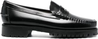 Sebago Dan Lug Moccasin - Dames - Loafers - Zwart - 38 EU - Leer - Schoenen