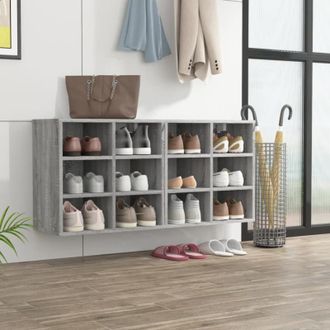 vidaXL Mueble Zapatero 2 Uds Color Gris Sonoma 52,5x30x50 Cm Vidaxl