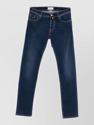 Jacob Cohen slim fit denim jeans belt loop design