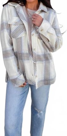 Thread & Supply Santa Fe Collared Jacket In Ivory Brown