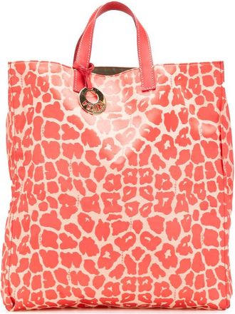 Fendi Pre-owned Fendi Leopard Print Canvas Shopper Tote 8BH173 A07 128 2384